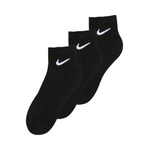 NIKE Športové ponožky 'Everyday Cush'  čierna / biela