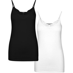 Vero Moda Tall Top 'Inge'  čierna / biela