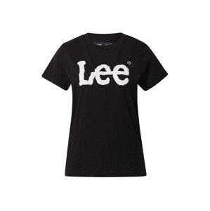 Lee Tričko 'LOGO TEE'  čierna / biela