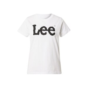 Lee Tričko 'LOGO TEE'  čierna / biela