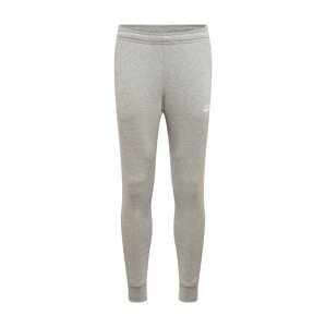Nike Sportswear Nohavice 'Club Fleece'  svetlosivá / biela
