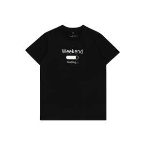 Mister Tee Tričko 'Weekend Loading 2.0'  čierna / biela