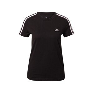 ADIDAS SPORTSWEAR Funkčné tričko 'Essentials'  čierna / biela