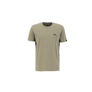 ALPHA INDUSTRIES Tričko  olivová / čierna