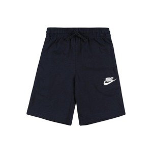 Nike Sportswear Nohavice  námornícka modrá / biela