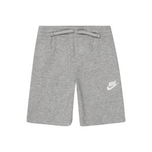 Nike Sportswear Nohavice  sivá melírovaná / biela