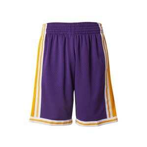 Mitchell & Ness Nohavice 'Los Angeles Lakers'  tmavofialová / oranžová / biela