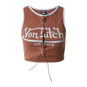 Von Dutch Originals Top 'Sunny'  svetlomodrá / gaštanová