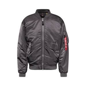 ALPHA INDUSTRIES Zimná bunda  dymovo šedá / červená / biela