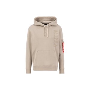 ALPHA INDUSTRIES Sveter  piesková / červená