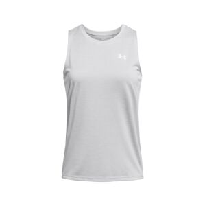 UNDER ARMOUR Športový top 'Twist'  svetlosivá / biela