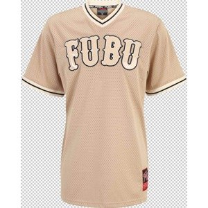 FUBU Tričko  béžová / piesková / biela