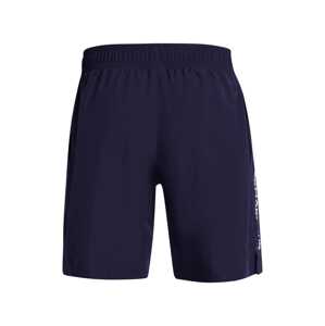 UNDER ARMOUR Športové nohavice 'Wordmark'  námornícka modrá / biela