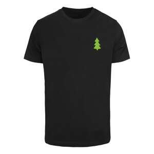 Merchcode Tričko 'Christmas Vibes'  zelená / červená / čierna