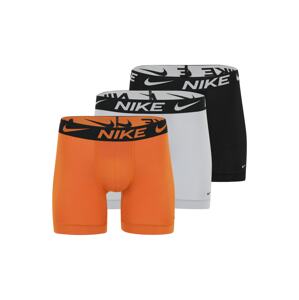 NIKE Underwear Športové nohavičky  sivá / oranžová / čierna