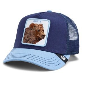 GOORIN Bros. Čiapka 'The Gritty Bear'  svetlomodrá / tmavomodrá / hnedá / biela
