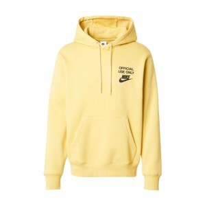 Nike Sportswear Mikina 'CLUB'  žltá / čierna