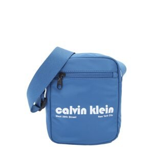 Calvin Klein Jeans Taška cez rameno  modrosivá / biela