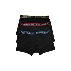 Funky Buddha Boxerky  modrá / žltá / červená / čierna / biela