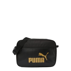 PUMA Taška cez rameno 'CAMPUS'  zlatá / čierna