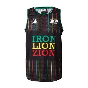 AMPLIFIED Tričko 'BOB MARLEY B BALL'  zelená / červená / čierna / biela