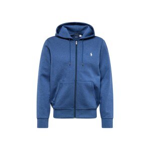 Polo Ralph Lauren Tepláková bunda  modrá melírovaná / biela