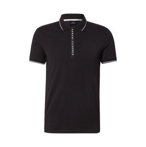 ARMANI EXCHANGE Tričko  čierna / biela