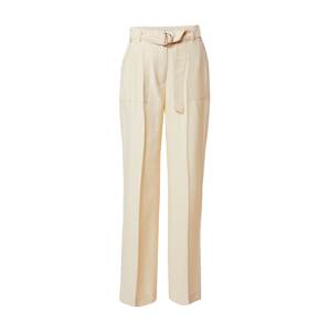 TOMMY HILFIGER Nohavice s pukmi 'TOMMY HILFIGER X ABOUT YOU WL BELTED PANT'  béžová