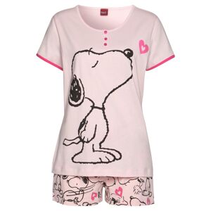 PEANUTS Kraťasy  ružová / neónovo ružová / čierna