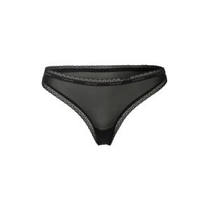 Calvin Klein Underwear Tangá  svetlosivá / čierna