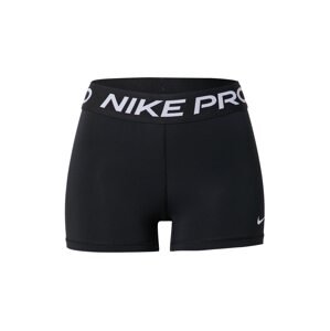 NIKE Športové nohavice 'Pro'  čierna / biela
