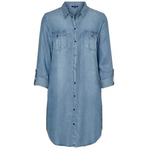 VERO MODA Košeľové šaty 'VMSilla'  modrá denim