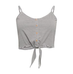 ABOUT YOU Curvy Top  čierna / biela