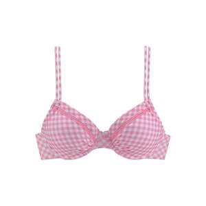 BUFFALO Bikinový top  ružová / biela