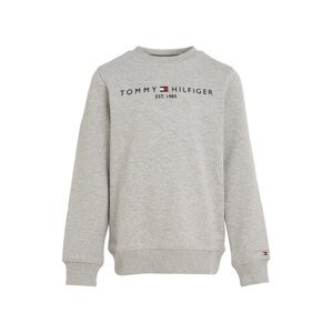 TOMMY HILFIGER Mikina  tmavomodrá / sivá melírovaná / červená / biela