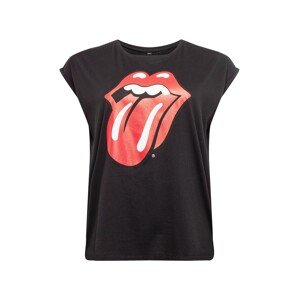 Merchcode Tričko 'Rolling Stones Tongue'  červená / čierna / biela