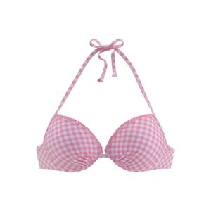 BUFFALO Bikinový top  ružová / biela