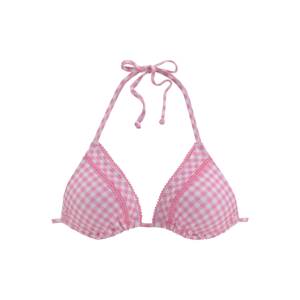 BUFFALO Bikinový top  ružová / biela