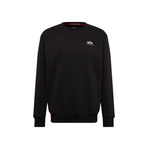 ALPHA INDUSTRIES Mikina  čierna / biela
