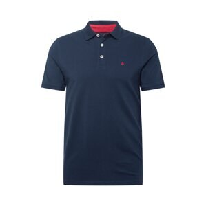 JACK & JONES Tričko 'Paulos'  námornícka modrá / červená