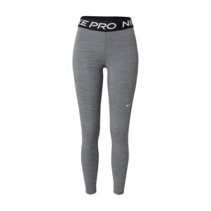 NIKE Športové nohavice  sivá melírovaná / čierna / biela