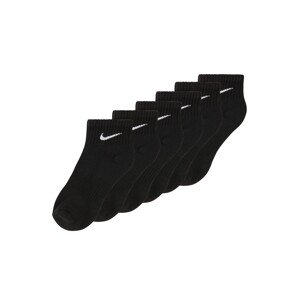 NIKE Športové ponožky  čierna / biela