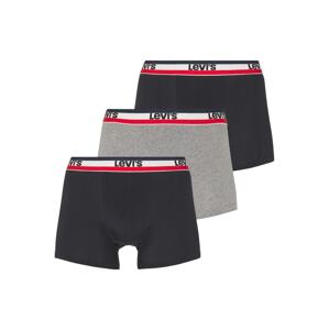 LEVI'S ® Boxerky  sivá melírovaná / červená / čierna / biela