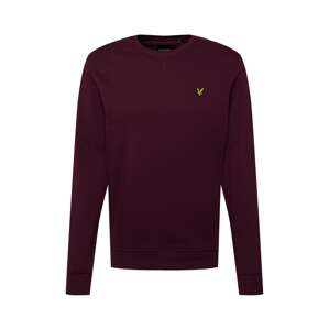Lyle & Scott Mikina  žltá / burgundská / čierna