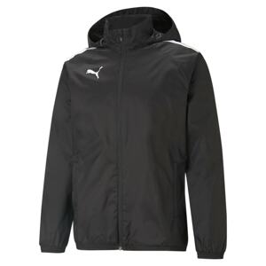 PUMA Športová bunda 'teamLIGA'  čierna / biela