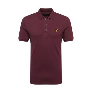 Lyle & Scott Tričko  žltá / burgundská