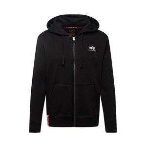 ALPHA INDUSTRIES Tepláková bunda  červená / čierna / biela
