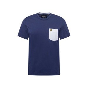 Lyle & Scott Tričko  námornícka modrá / biela