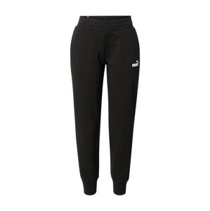 PUMA Športové nohavice 'Essentials'  čierna / biela