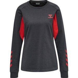 Hummel Športová mikina 'Action'  červená / čierna